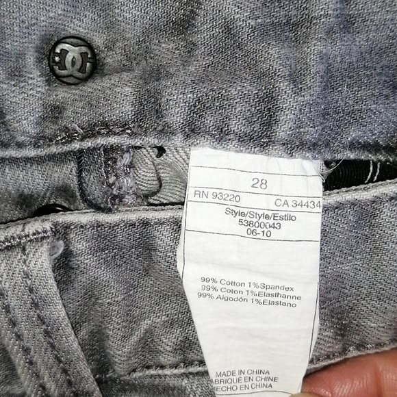 DC Shoes Denim Grey Jeans - Picture 4 of 4
